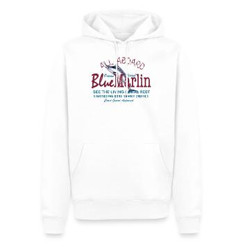 Alle Mann an Bord - Hochsee - Männer Premium Bio Hoodie - Weiß - Vorne - Nico (187cm)