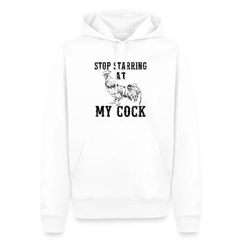 Funny Farmer Chicken Funny Cock Country Farm gift - Sweat à capuche Premium bio Homme - blanc - Devant - Nico (187cm)