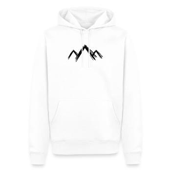 Berg Berge Wandern - Männer Premium Bio Hoodie - Weiß - Vorne - Nico (187cm)