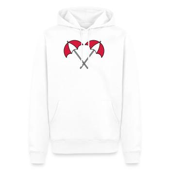 Sonnenschirm Muster Sommer - Männer Premium Bio Hoodie - Weiß - Vorne - Nico (187cm)
