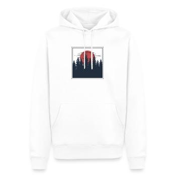 Berge Meer Sonne Natur Wandern Strand Wald - Männer Premium Bio Hoodie - Weiß - Vorne - Nico (187cm)