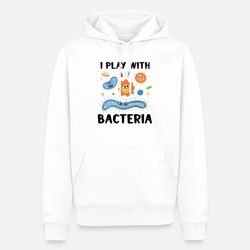 Microbiologiste Microbiology Lab Staph Gift Idea - Sweat à capuche Premium bio Homme - blanc