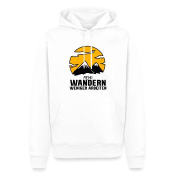 Berg Berge Berggipfel Gipfel Wandern Wanderer - Männer Premium Bio Hoodie - Weiß - Vorne - Nico (187cm)