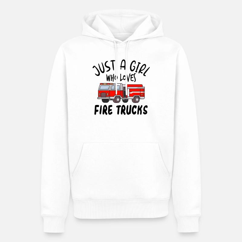 Pompier pompier cadeau de pompiers - Sweat à capuche Premium bio Homme - blanc