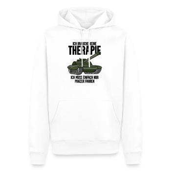 Panzer Militär Geschenk - Männer Premium Bio Hoodie - Weiß - Vorne - Nico (187cm)