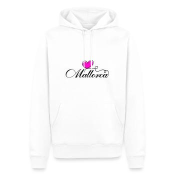 Mallorca Herz Liebe - Männer Premium Bio Hoodie - Weiß - Vorne - Nico (187cm)