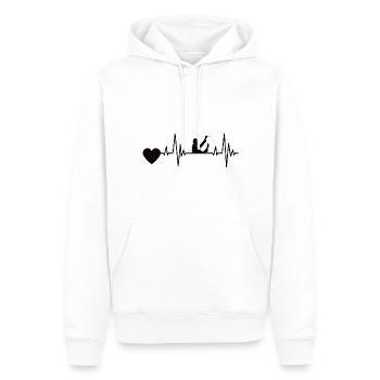 Dirigenten EKG Musik Herzschlag Musiker Dirigent - Männer Premium Bio Hoodie - Weiß - Vorne - Nico (187cm)