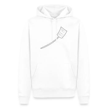 swatter - Männer Premium Bio Hoodie - Weiß - Vorne - Nico (187cm)