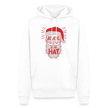 Don de bonnet de Noel Nikolasumütze - Sweat à capuche Premium bio Homme - blanc - Devant - Nico (187cm)