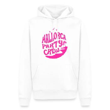 Mallorca Party Crew Malle - Männer Premium Bio Hoodie - Weiß - Vorne - Nico (187cm)
