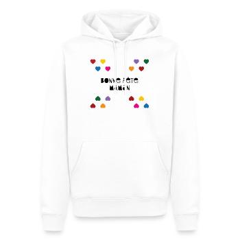 Frohen Muttertag – Muttertag - Männer Premium Bio Hoodie - Weiß - Vorne - Nico (187cm)