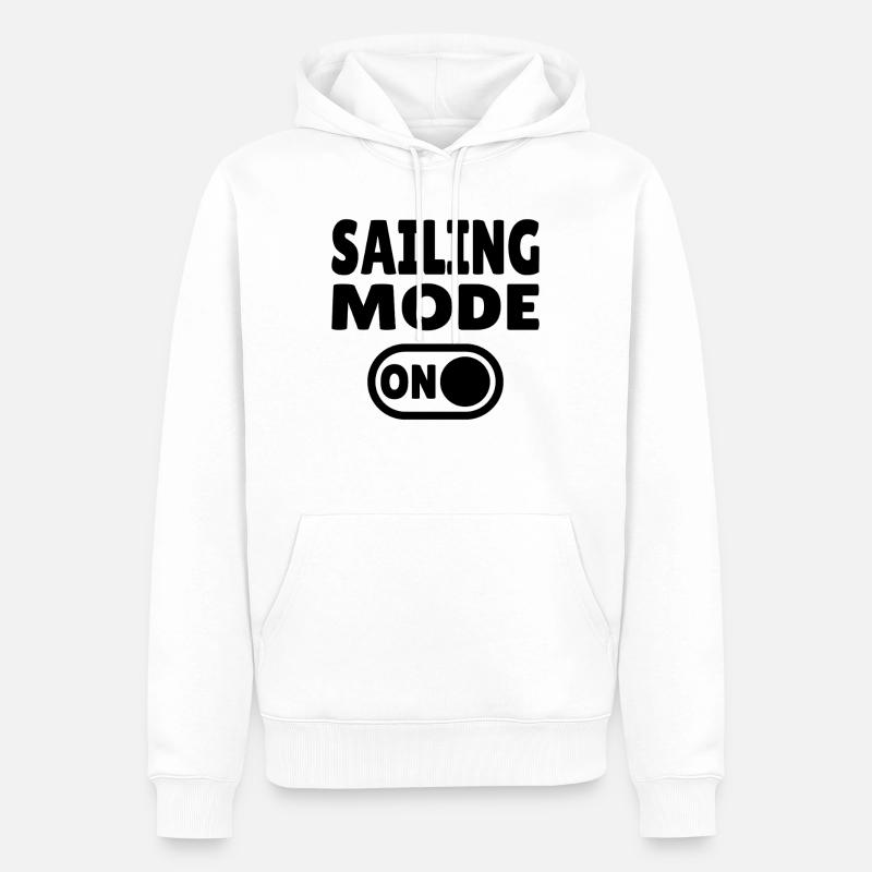 Mode Navigation Activé - Navigation Active - Sweat à capuche Premium bio Homme - blanc