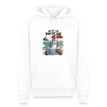 Normandy Seal Pride Humor-Geschenk - Männer Premium Bio Hoodie - Weiß - Vorne - Nico (187cm)