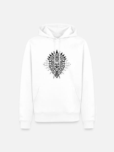 Neuseeland NZ Haka Maori Tanz Kiwi Rugby-Fan - Männer Premium Bio Hoodie - Weiß