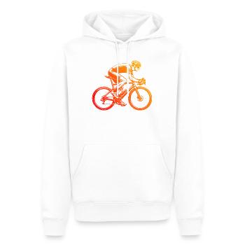Gift idea for a road bike with road bike - Men’s Premium Organic Hoodie - white - Front - Nico (187cm)