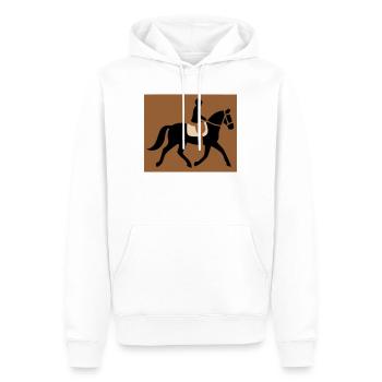 Reitsport Pferd Reiter Hobby - Männer Premium Bio Hoodie - Weiß - Vorne - Nico (187cm)