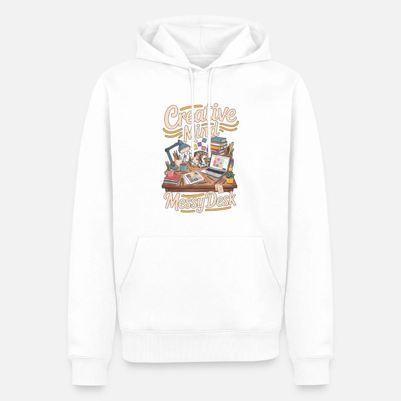 Graphic Designer Creative Mind Visual Designer - Männer Premium Bio Hoodie - Weiß