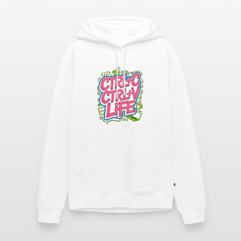 Remote Developer Ctrl+C Ctrl+V Life Web Developer Men’s Premium Organic Hoodie