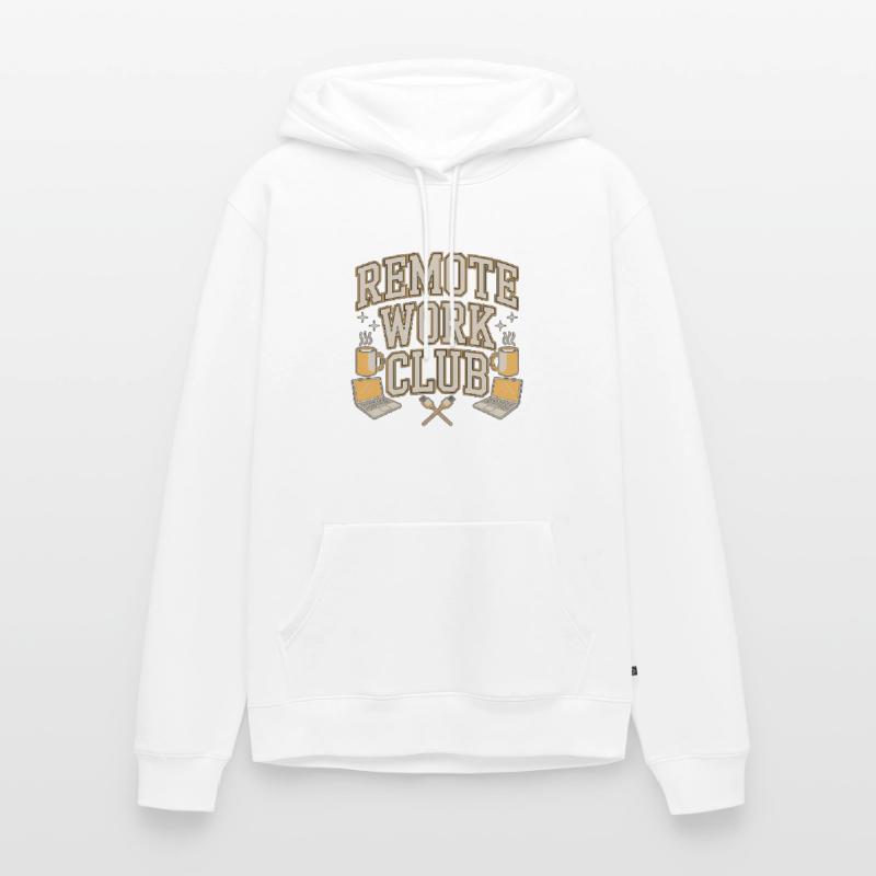 Remote Work Club Web Developer Remote Developer Men’s Premium Organic Hoodie