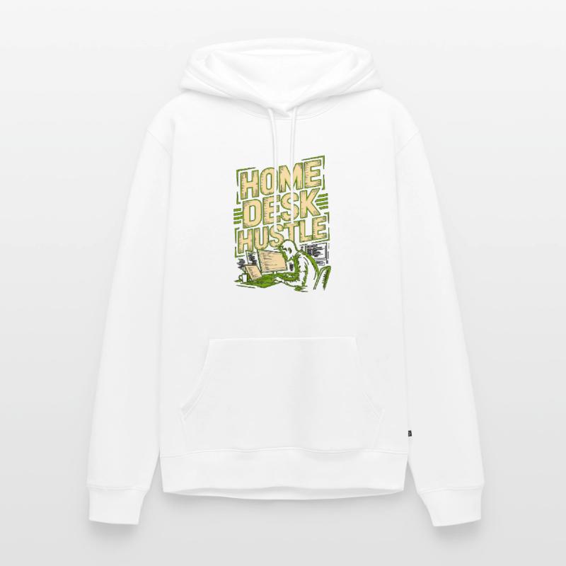 Remote Developer Home Desk Hustle Remote Coder Men’s Premium Organic Hoodie