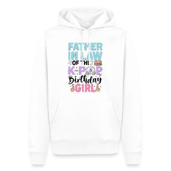 Father in Law of The K-Pop Birthday Girl - Männer Premium Bio Hoodie - Weiß - Vorne - Nico (187cm)