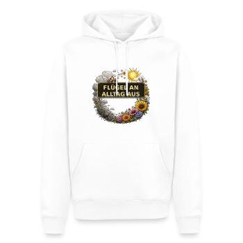 Biene Honig Imker Honigwabe Blumen Wiese Insekt - Männer Premium Bio Hoodie - Weiß - Vorne - Nico (187cm)