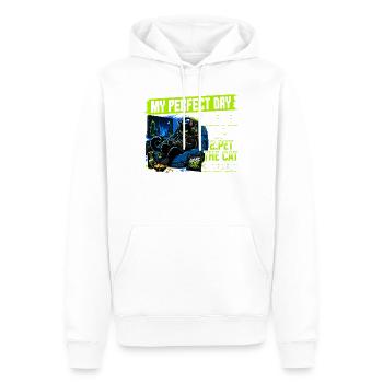 Gamer Gaming Cat Video Game - Men’s Premium Organic Hoodie - white - Front - Nico (187cm)