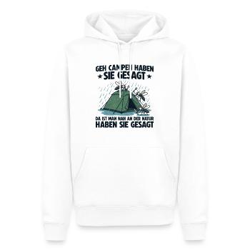 Camping Nah an der Natur Zelten - Männer Premium Bio Hoodie - Weiß - Vorne - Nico (187cm)