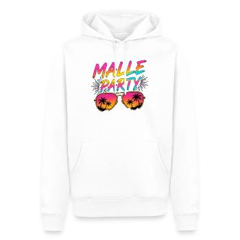 Tenue de fête Malle Majorque vacances d’été - Sweat à capuche Premium bio Homme - blanc - Devant - Nico (187cm)
