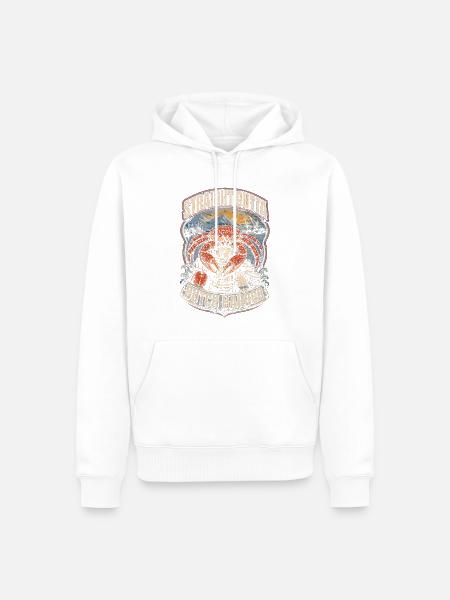 Alaska Königskrabben Dutch Harbor - Männer Premium Bio Hoodie - Weiß