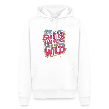Wildlife Photographer Shutter Happens In Cameraman - Männer Premium Bio Hoodie - Weiß - Vorne - Nico (187cm)