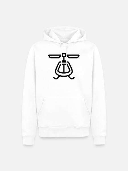 Gyrokopter - Männer Premium Bio Hoodie - Weiß