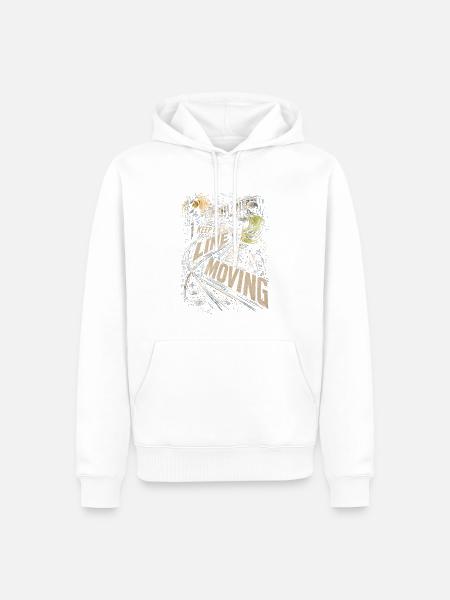 Zugschaffner Zugführer Lokführer Schaffner - Männer Premium Bio Hoodie - Weiß