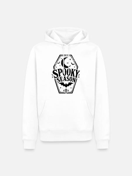 Spooky Season - Männer Premium Bio Hoodie - Weiß