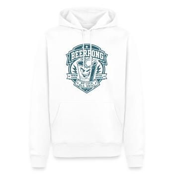 Beer Pong - Männer Premium Bio Hoodie - Weiß - Vorne - Nico (187cm)