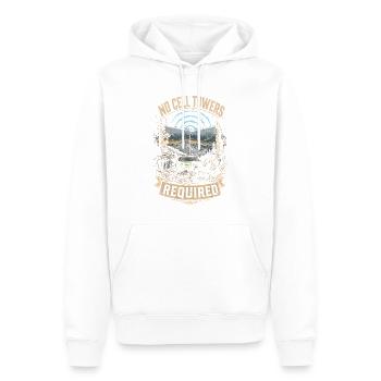 Amateurfunk Amateurfunker No Cell Towers Required - Männer Premium Bio Hoodie - Weiß - Vorne - Nico (187cm)