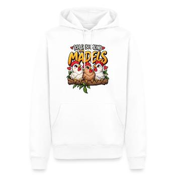 Hühner Ich liebe meine Mädels Hühnerstall - Männer Premium Bio Hoodie - Weiß - Vorne - Nico (187cm)
