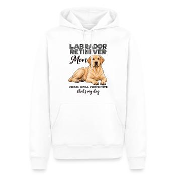 Labrador Retriever Mom Proud Loyal Dog - Männer Premium Bio Hoodie - Weiß - Vorne - Nico (187cm)