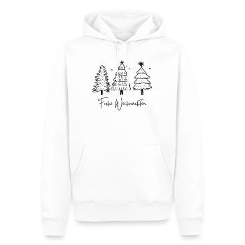 Weihnachten, Ugly Christmas Sweater - Männer Premium Bio Hoodie - Weiß - Vorne - Nico (187cm)