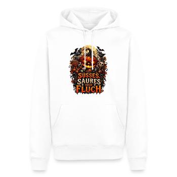 Süßes Saures oder Fluch Halloween - Männer Premium Bio Hoodie - Weiß - Vorne - Nico (187cm)