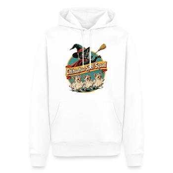 Chihuahua Spell Squad Halloween Hexenkatze - Männer Premium Bio Hoodie - Weiß - Vorne - Nico (187cm)