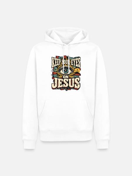 Christlicher Glaube Jesus Geschenk - Männer Premium Bio Hoodie - Weiß