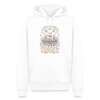 Tontechniker Keep Your Hand Off My Console - Männer Premium Bio Hoodie - Weiß - Vorne - Nico (187cm)
