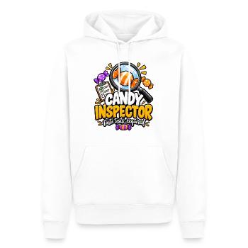 Candy Inspector Taste Tests - Männer Premium Bio Hoodie - Weiß - Vorne - Nico (187cm)