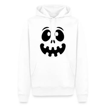 Halloween Geistergesicht - Lustiges Kostüm - Männer Premium Bio Hoodie - Weiß - Vorne - Nico (187cm)