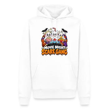 Movie Night Schrecken-Truppe - Männer Premium Bio Hoodie - Weiß - Vorne - Nico (187cm)