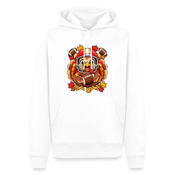 Thanksgiving Football Truthahn - Männer Premium Bio Hoodie - Weiß - Vorne - Nico (187cm)