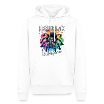 Schwarze Vogelspinne Flüsterer - Männer Premium Bio Hoodie - Weiß - Vorne - Nico (187cm)