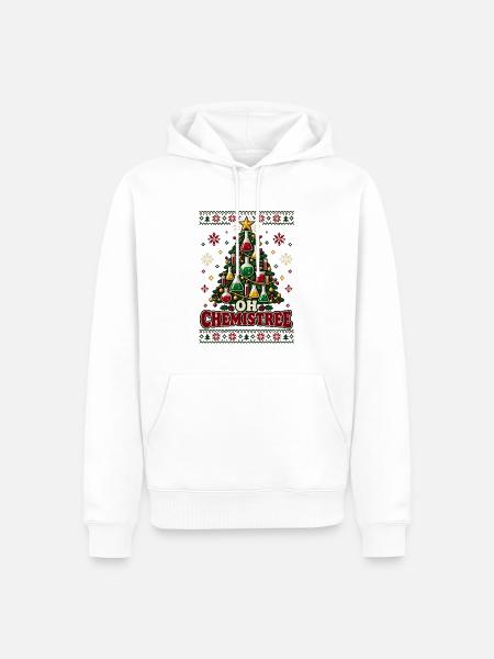 Oh Chemistree Science Christmas - Männer Premium Bio Hoodie - Weiß