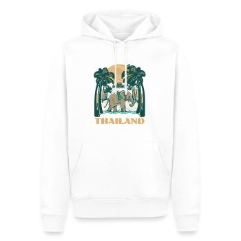 Thai Elephant Travel to Koh Chang Thailand - Men’s Premium Organic Hoodie - white - Front - Nico (187cm)